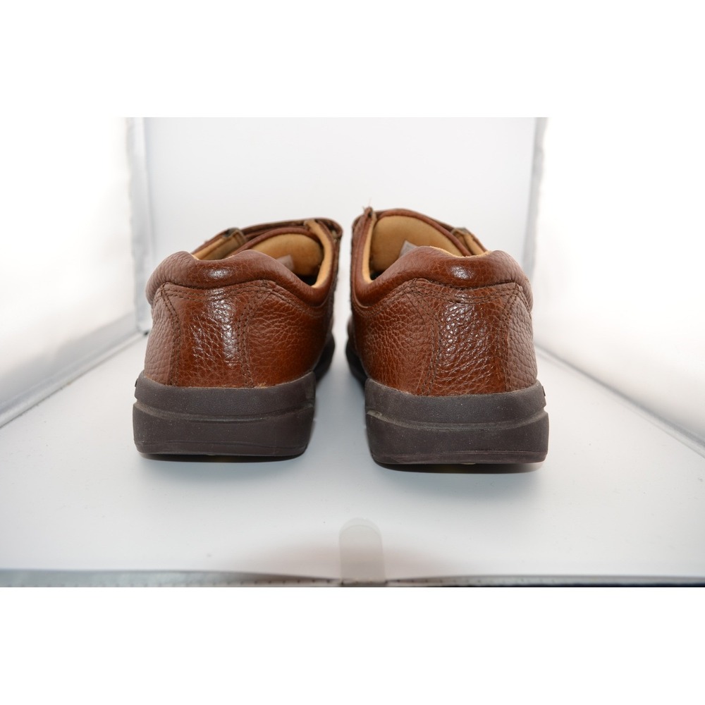 Dr. Comfort SCOTT Mens Brown Leather Hook and Loop Comfort‎ Shoes Size 10W - Picture 3 of 10